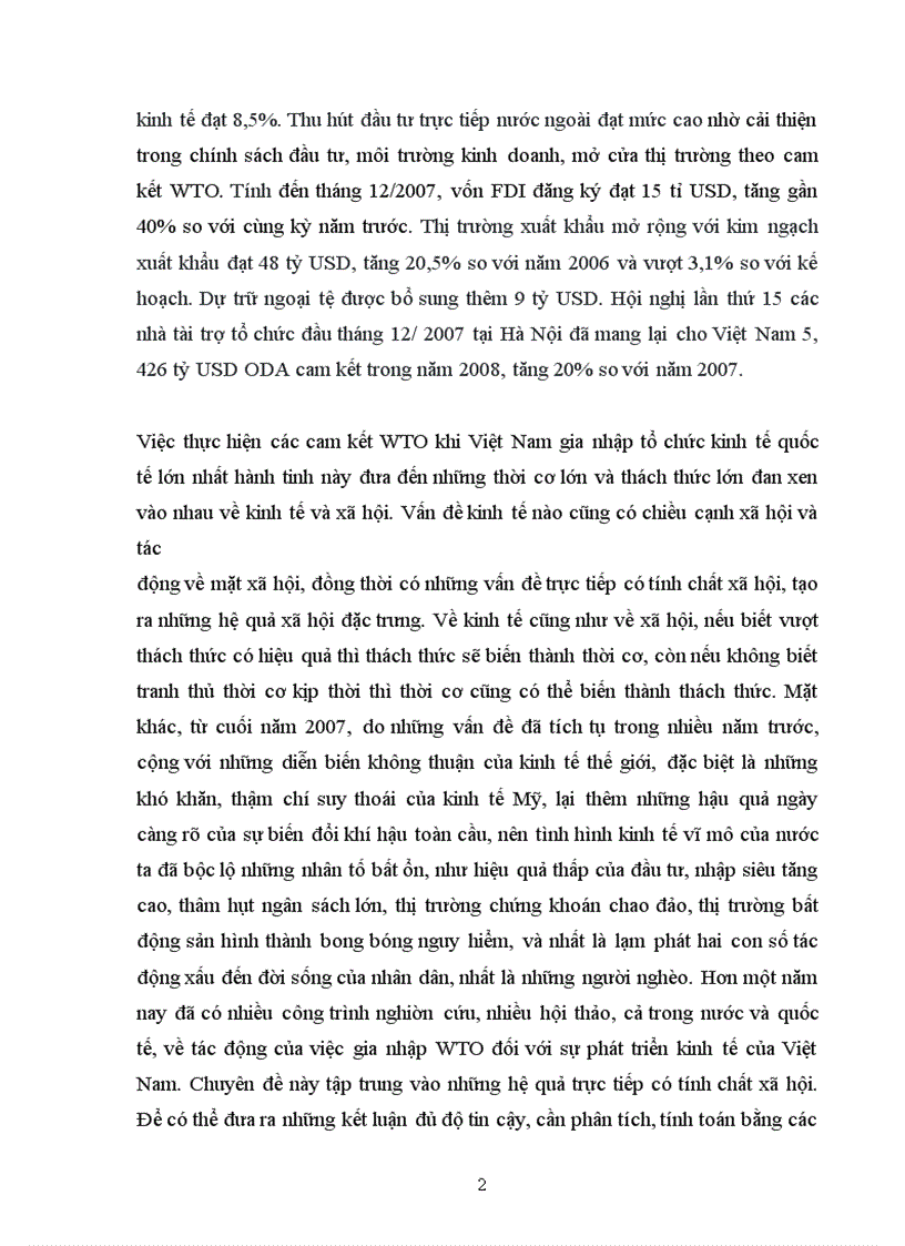 image for page Tác động về xã hội sau khi việt nam gia nhập wto