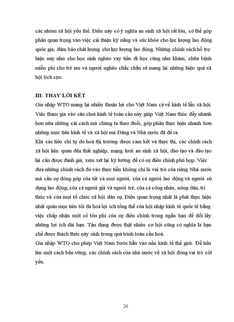 image for page Tác động về xã hội sau khi việt nam gia nhập wto