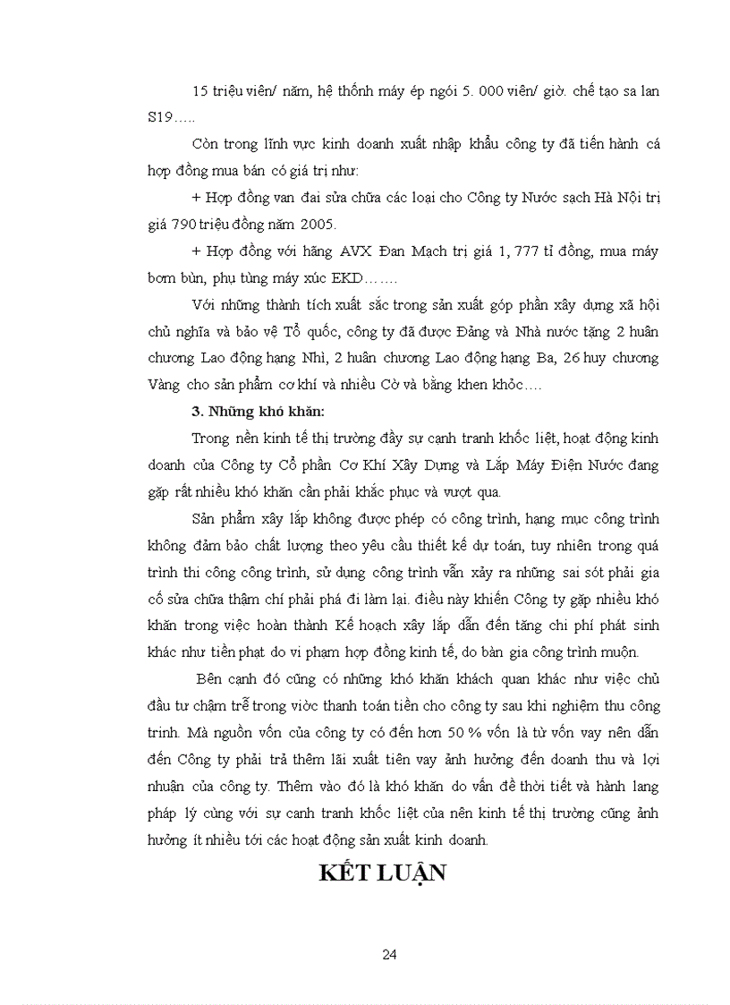 image for page Báo cáo về công ty cổ phần cơ khí xây dựng và lắp máy điện nước