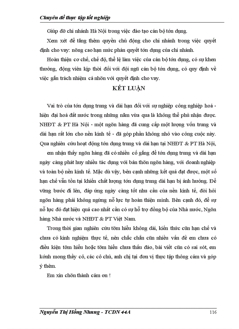 image for page Giải pháp nâng cao chất lượng tín dụng trung và dài hạn tại chi nhánh Ngân hàng Đầu tư và Phát triển Hà Nội