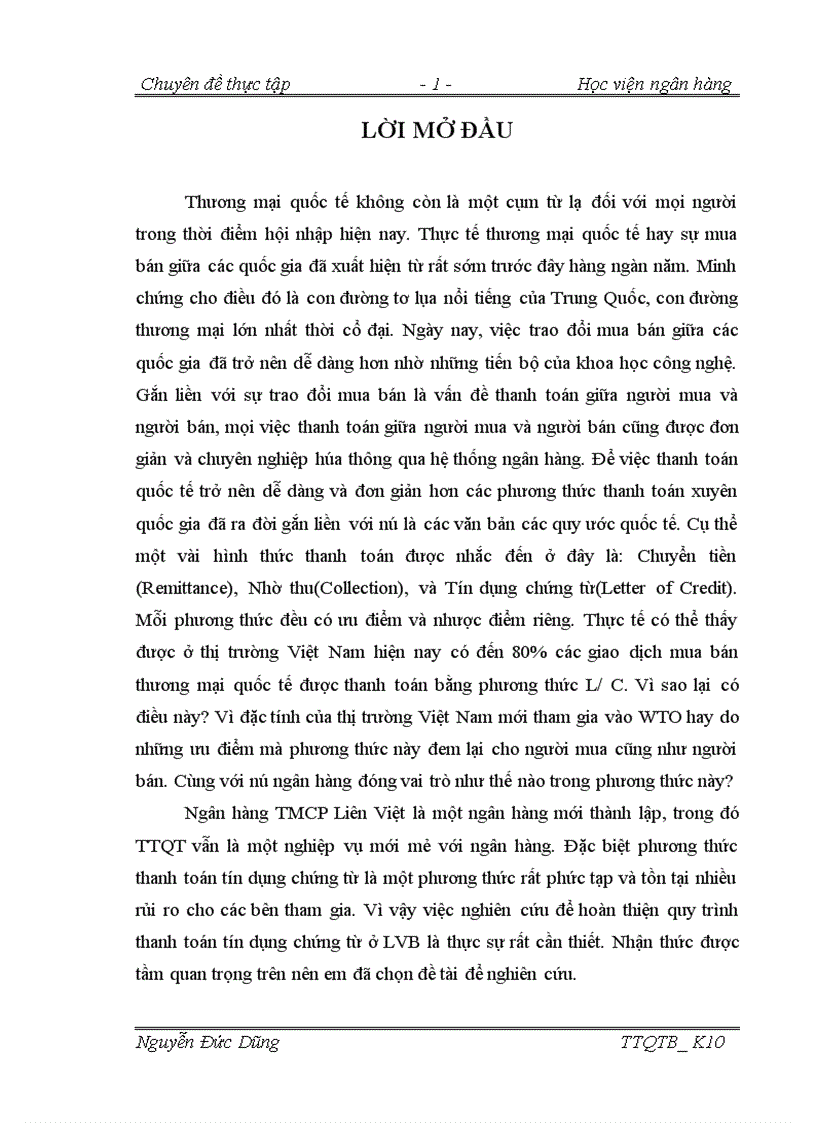image for page Hoàn thiện quy trình nghiệp vụ thanh toán L/C tại hội sở ngân hàng thương mại cổ phần Liên Việt