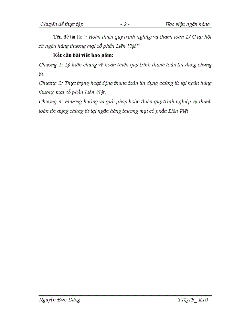 image for page Hoàn thiện quy trình nghiệp vụ thanh toán L/C tại hội sở ngân hàng thương mại cổ phần Liên Việt