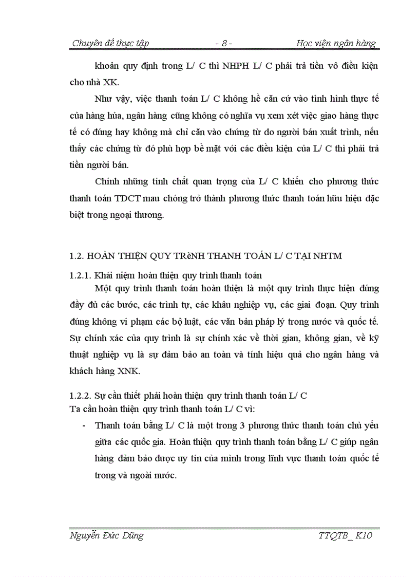 image for page Hoàn thiện quy trình nghiệp vụ thanh toán L/C tại hội sở ngân hàng thương mại cổ phần Liên Việt