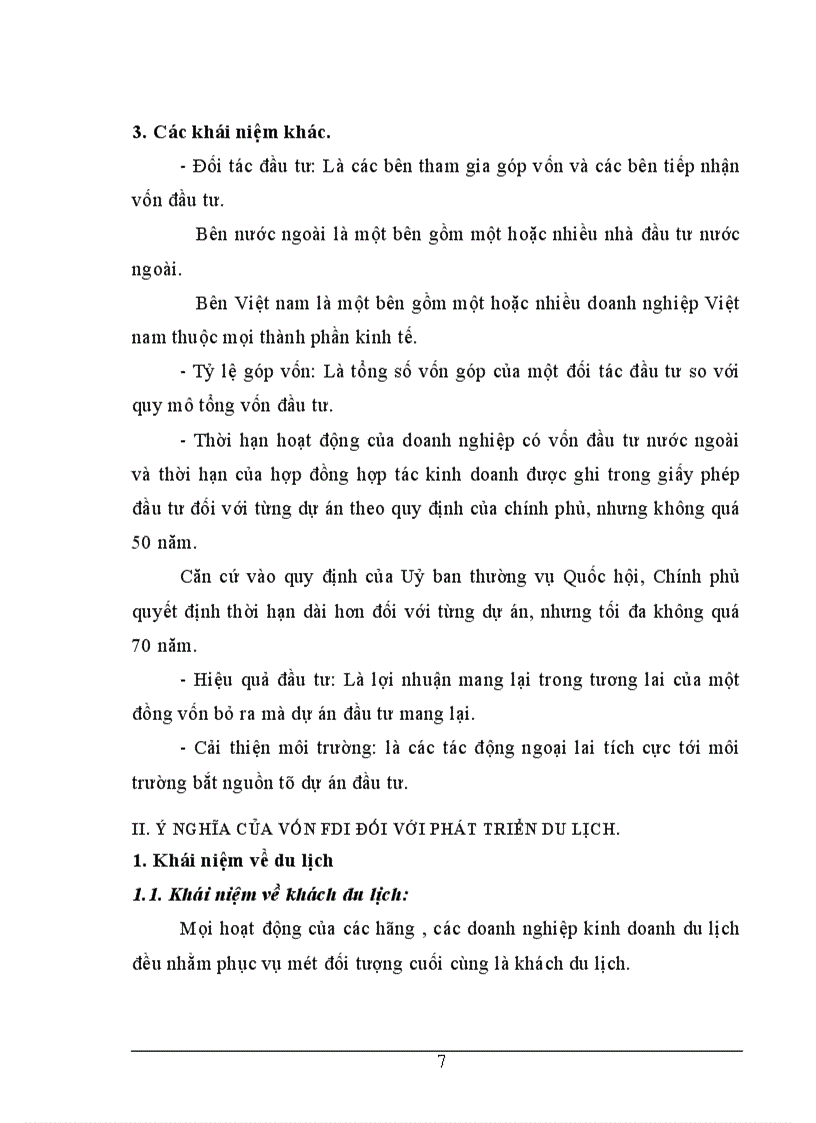 Hiện trạng, giải pháp nhằm thu hút vốn đầu tư trực tiếp nước ngoài vào phát triển du lịch Việt nam