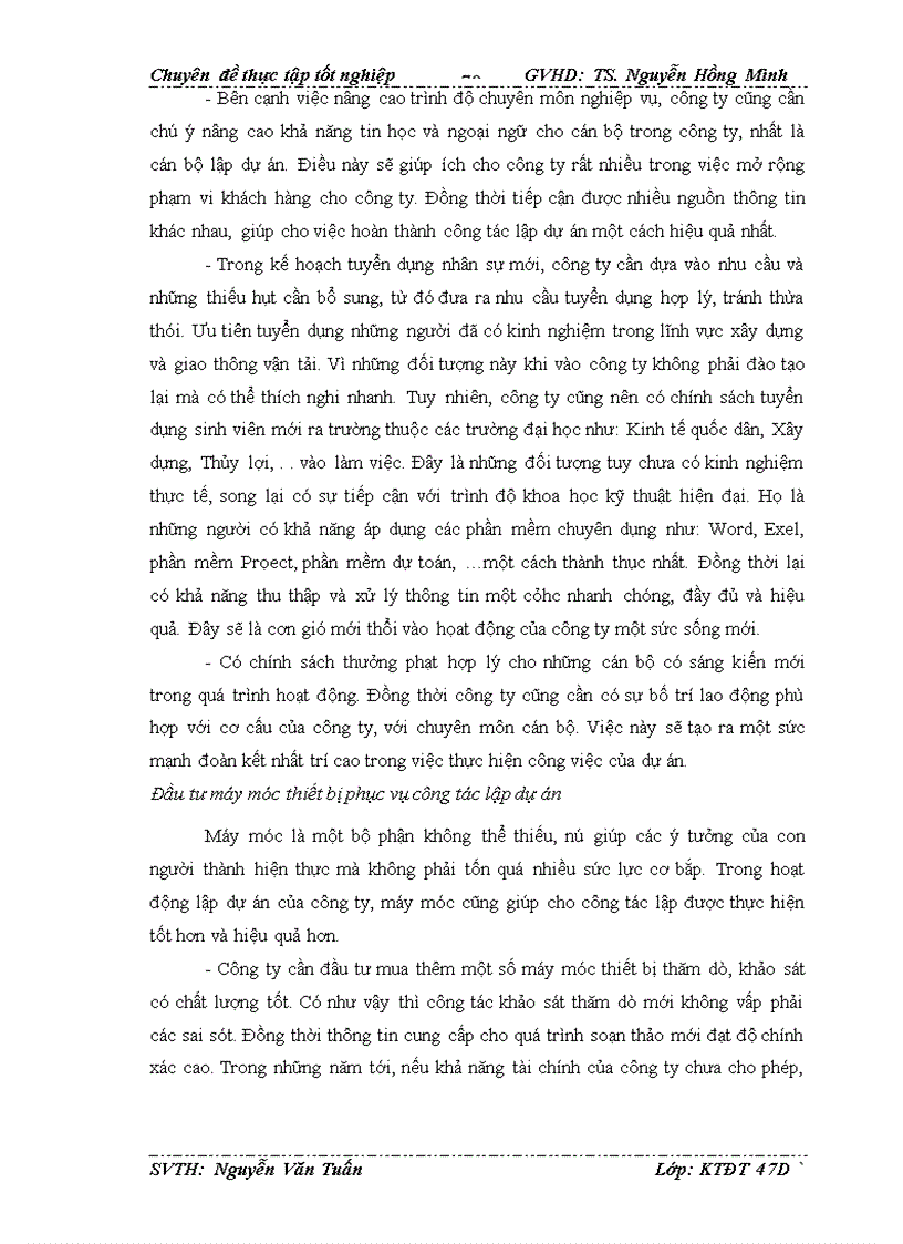 image for page Hoàn thiện công tác lập dự án dầu tưtại công ty cổ phần sông đà 10