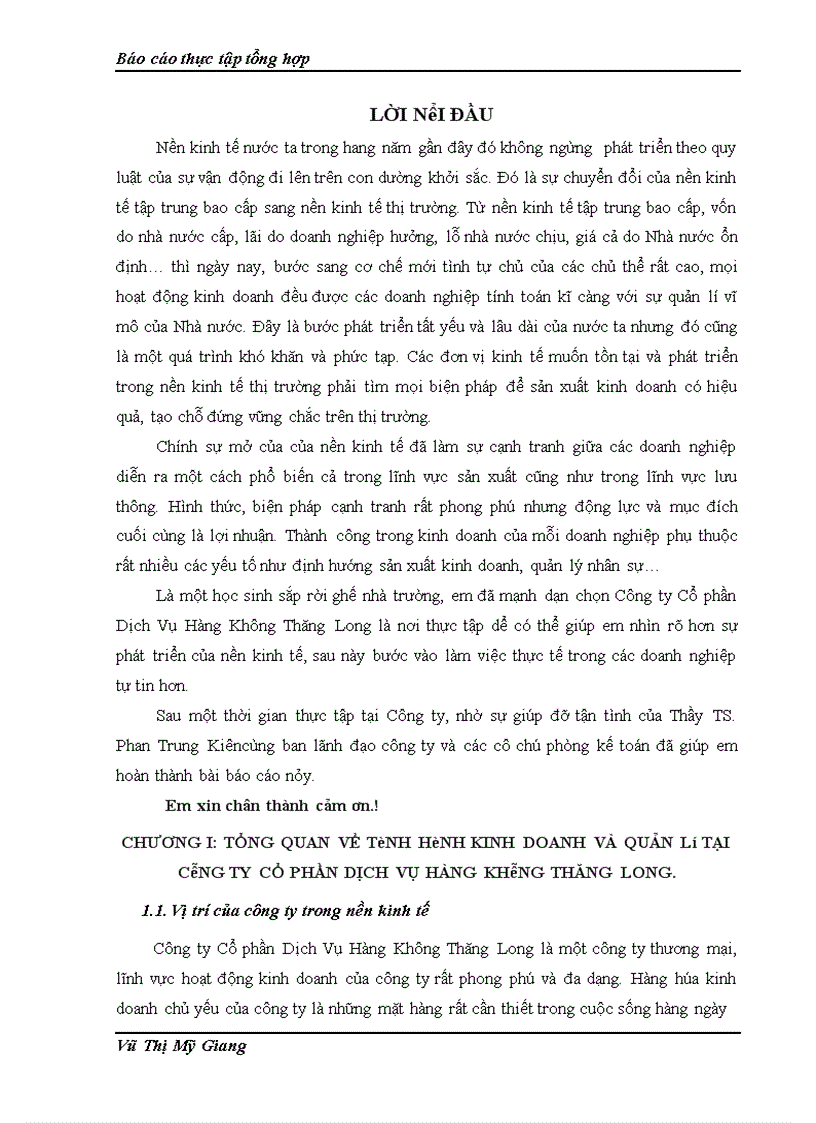 image for page Thực trạng tổ chức bộ máy kế toán và công tác kế toán tại công ty cổ phần dịch vụ hàng không thăng long
