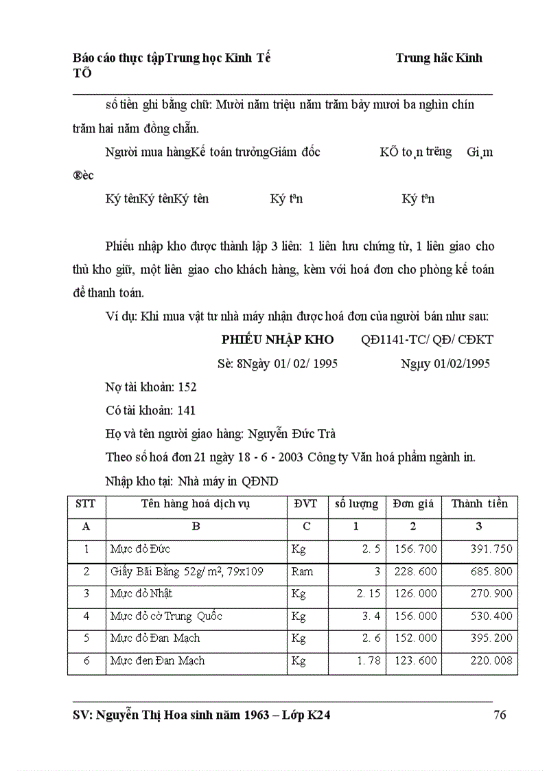 image for page Công tác kế toán vật liệu, công cụ dụng cụ tại nhà máy in QĐND