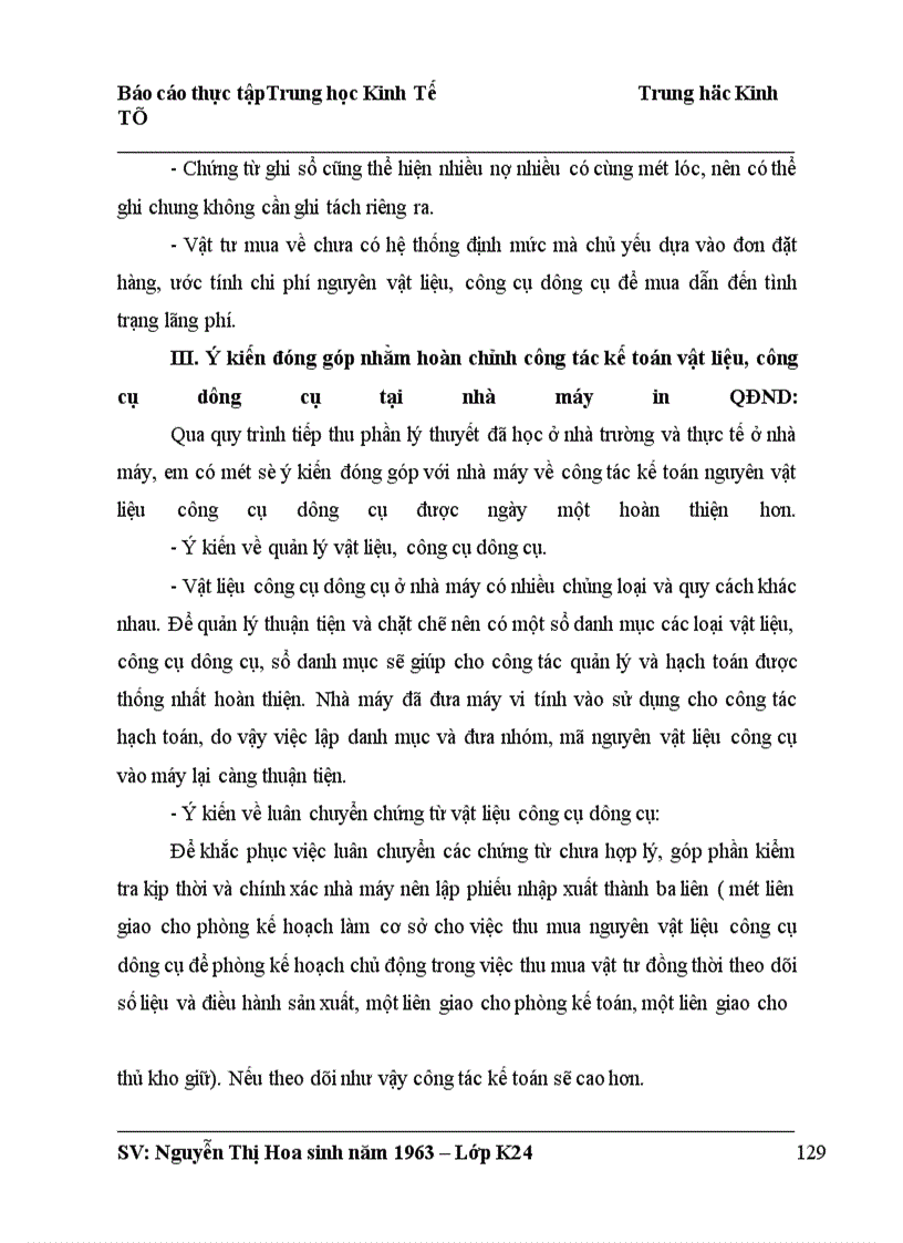 image for page Công tác kế toán vật liệu, công cụ dụng cụ tại nhà máy in QĐND