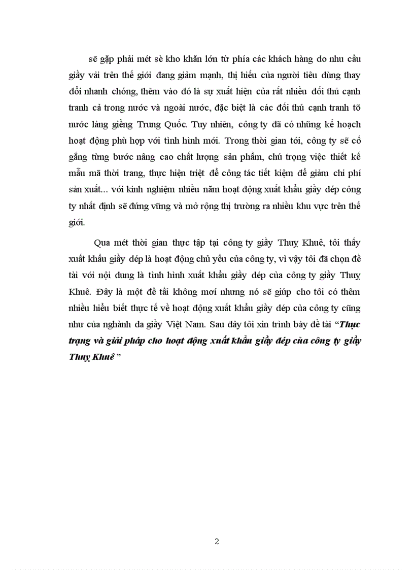 image for page “Thực trạng và giải pháp cho hoạt động xuất khẩu giầy dép của công ty giầy Thuỵ Khuê ”