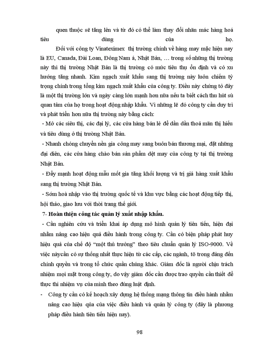 image for page Xuất khẩu hàng dệt may của vinateximex sang thị trường Nhật Bản - Thực trạng và giải pháp