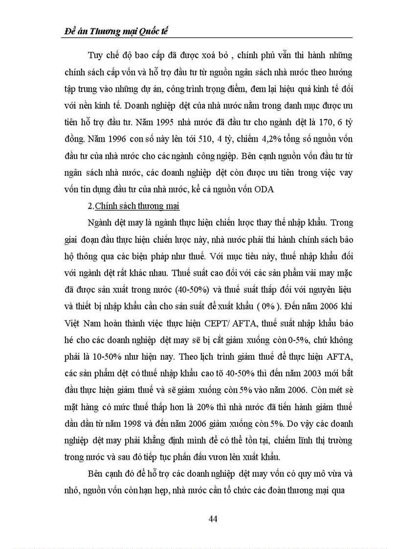 image for page Nghiên cứu kinh tế: Đề án Thương mại Quốc tế