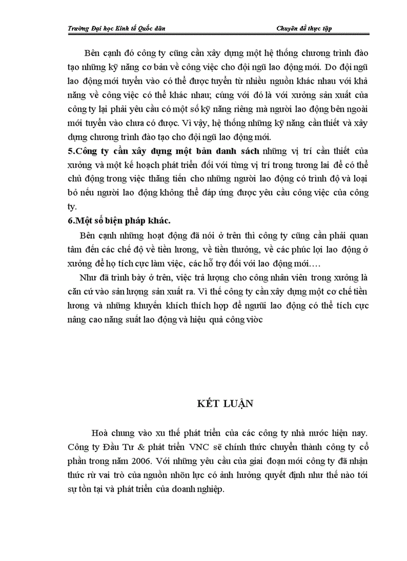 image for page Phát triển nguồn nhân lực tại công ty đầu tư & phát triển VNC