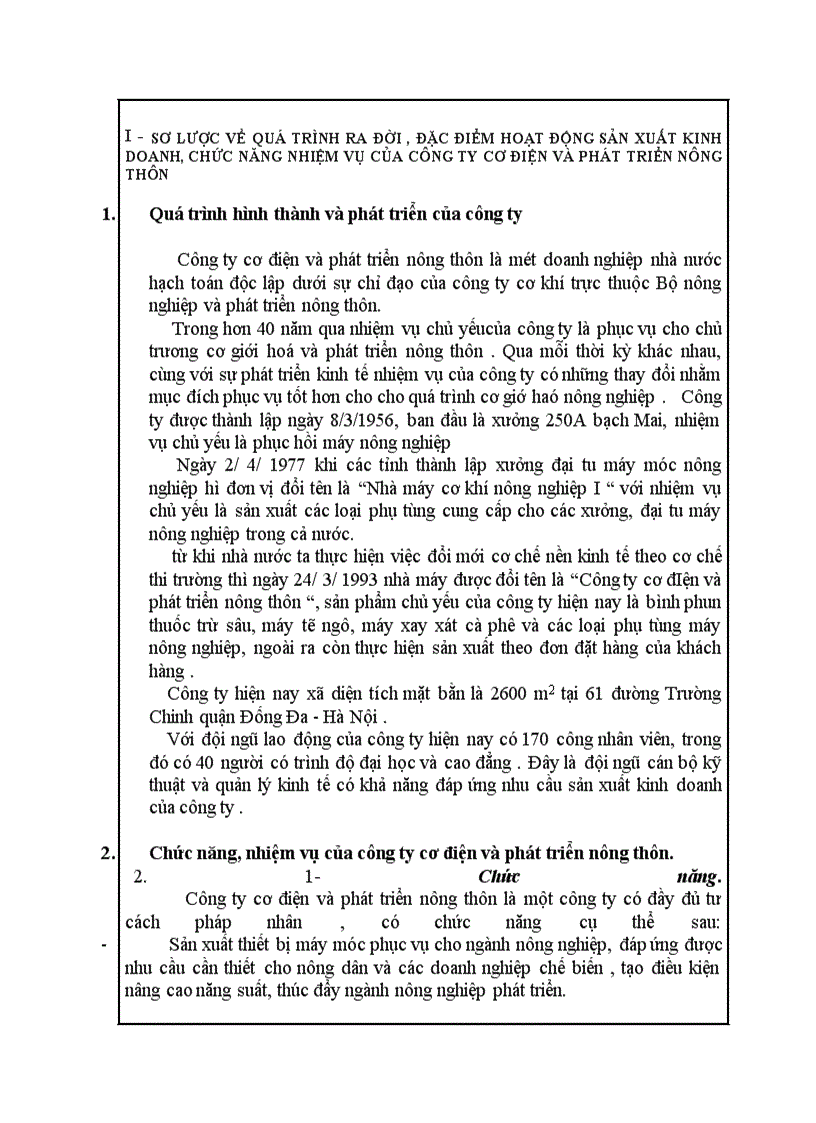 image for page Hoạt động của công ty cơ đIện và phát triển nông thôn