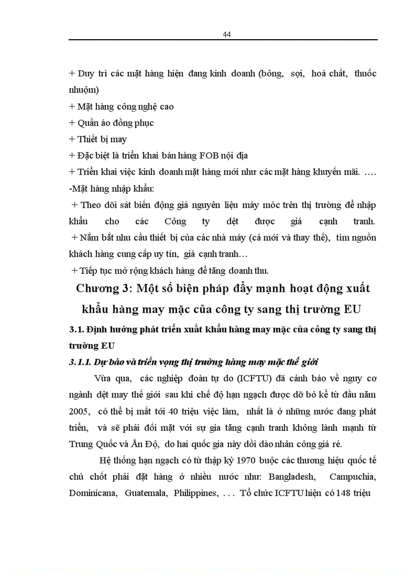 image for page Các giải pháp đẩy mạnh hoạt động xuất khẩu hàng may mặc của công ty Sản Xuất_Xuất Nhập Khẩu Dệt May sang thị trường EU.