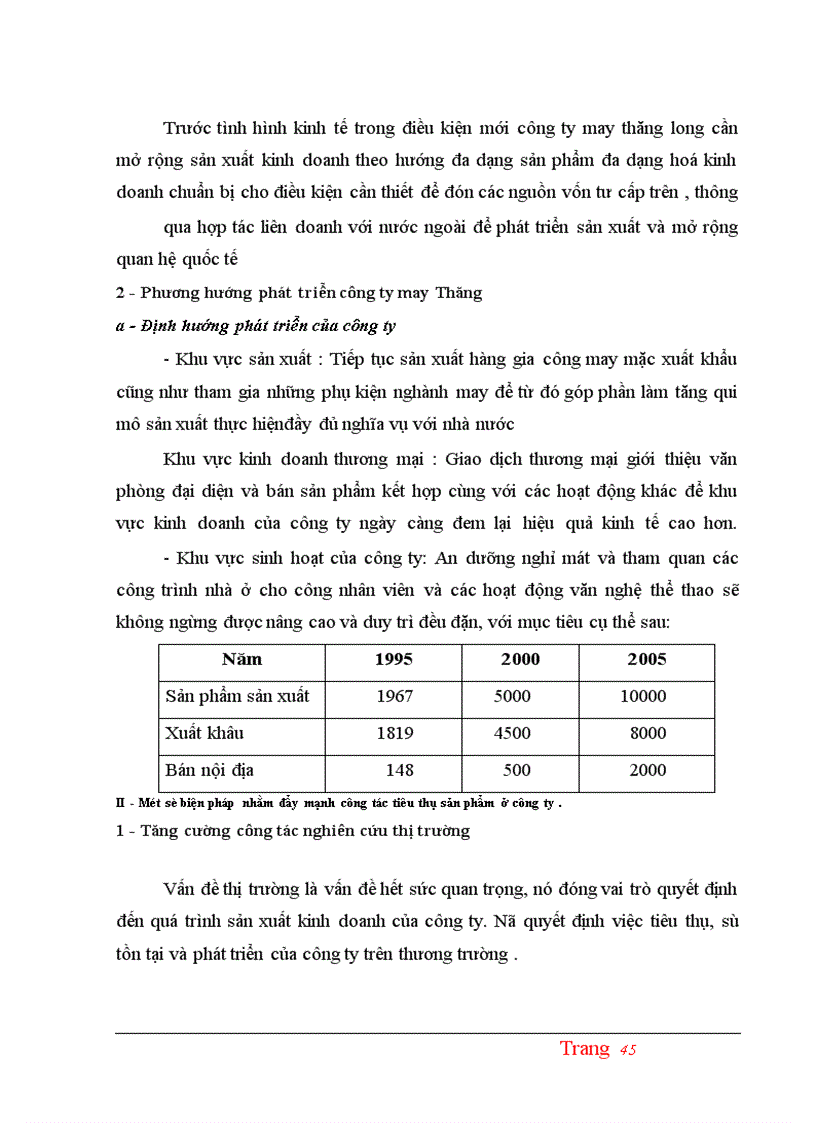 image for page Các biện pháp đẩy mạnh việc tiêu thụ sản phẩm của công ty may thănglong
