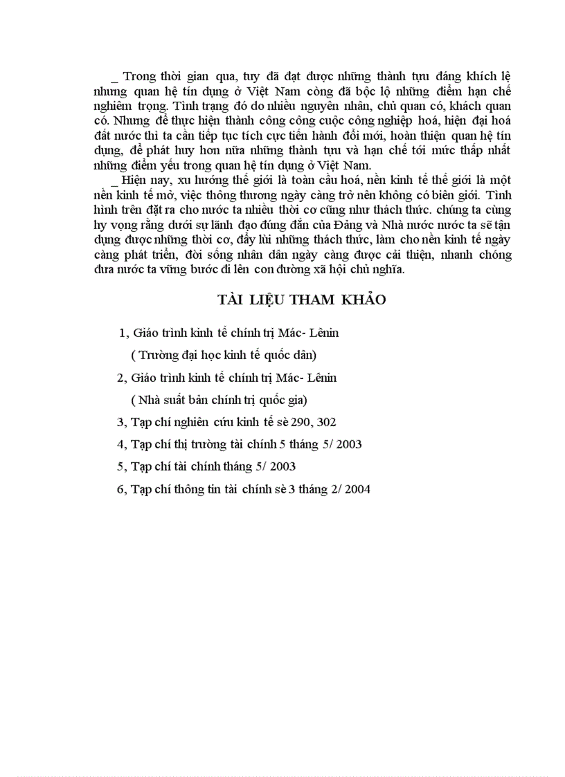 image for page Tín dụng trong nền kinh tế thị trường định hướng xã hội chủ nghĩa ở Việt Nam.