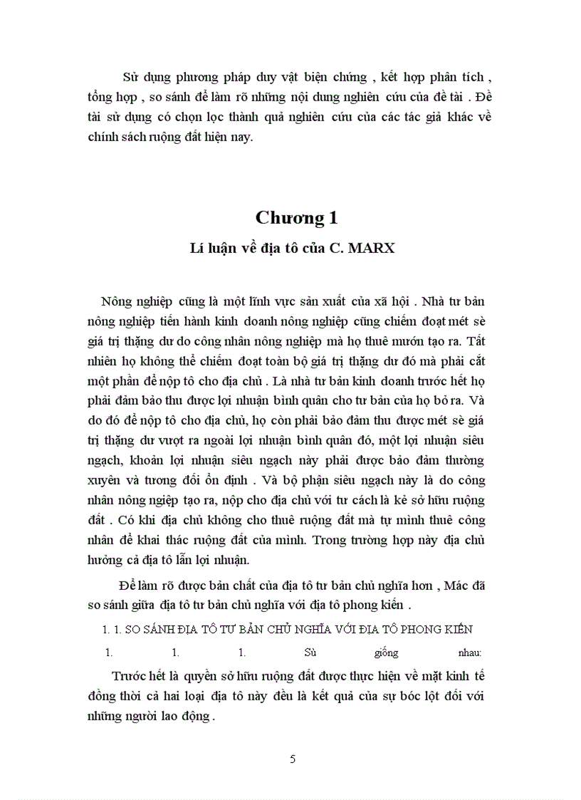 image for page Lý luận về địa tô của CácMac và sự vận dụng vào chính sách đất đai ở Việt Nam hiện nay.