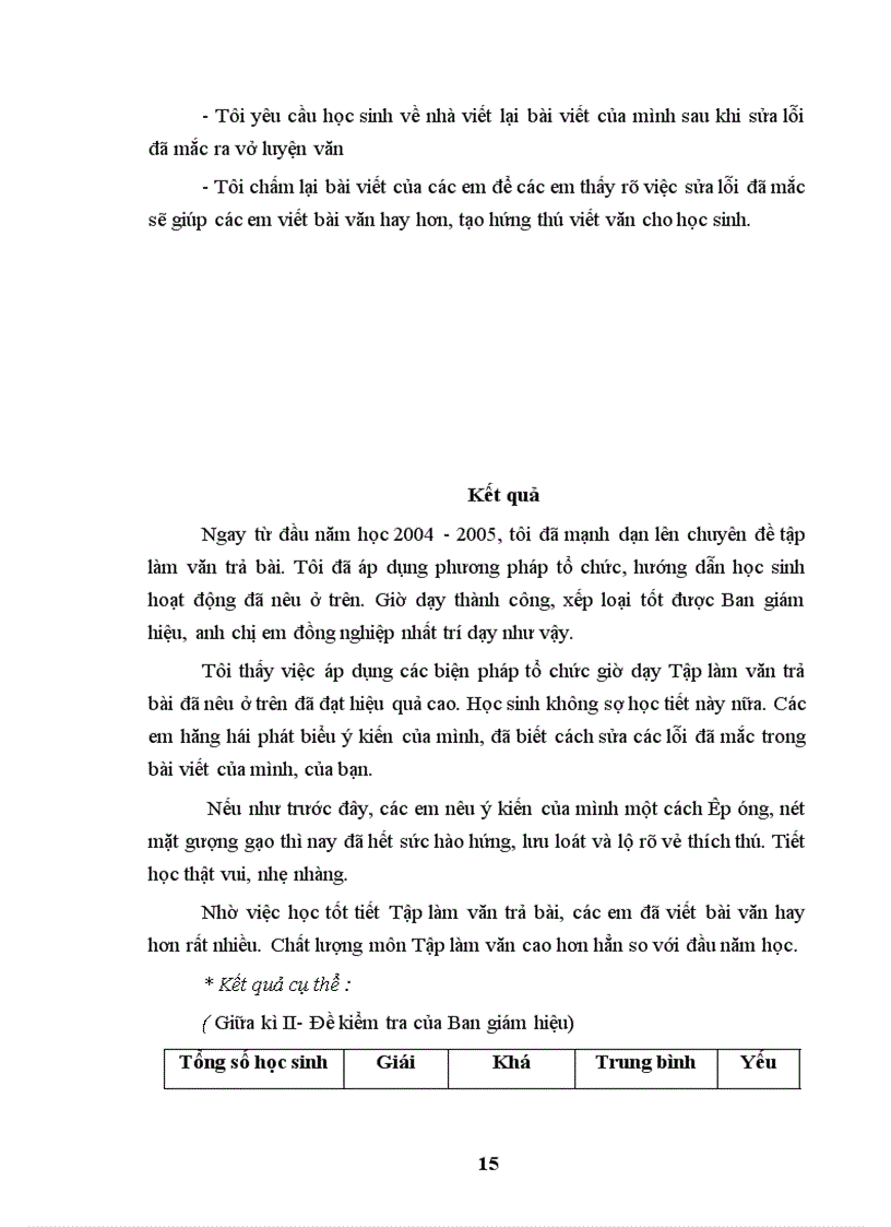 image for page Một số biện pháp tổ chức, hướng dẫn học sinh lớp 5, học tốt tiết Tập làm văn trả bài