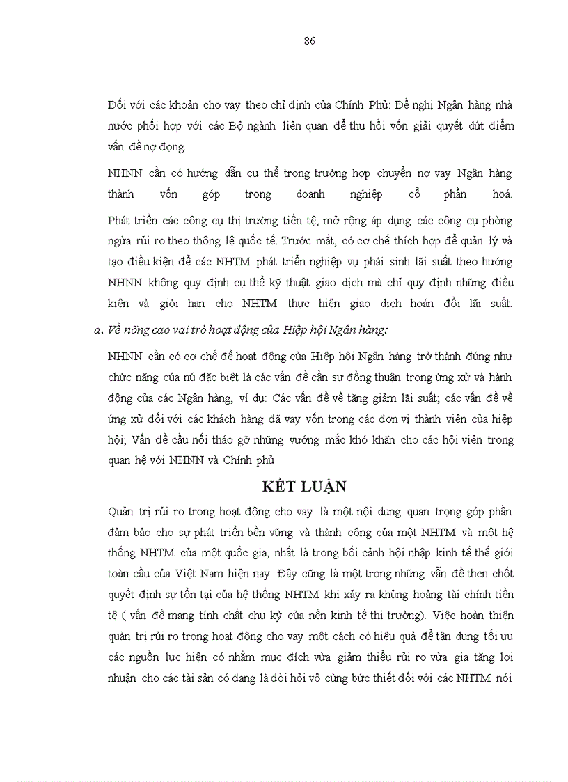 image for page Quản trị rủi ro trong hoạt động cho vay tại Ngân hàng thương mại cổ phần kỹ thương Việt Nam