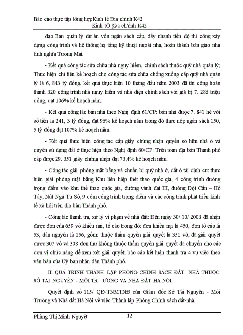 image for page Thực tập tổng hợp tại Sở Tài Nguyên - Môi Trường và Nhà đất Hà Nội