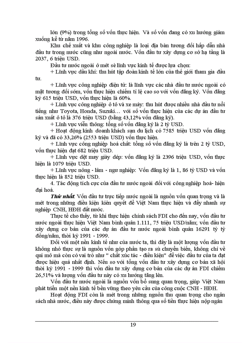 image for page Vấn đề thu hút đầu tư trực tiếp nước ngoài (FDI) ở Việt Nam.