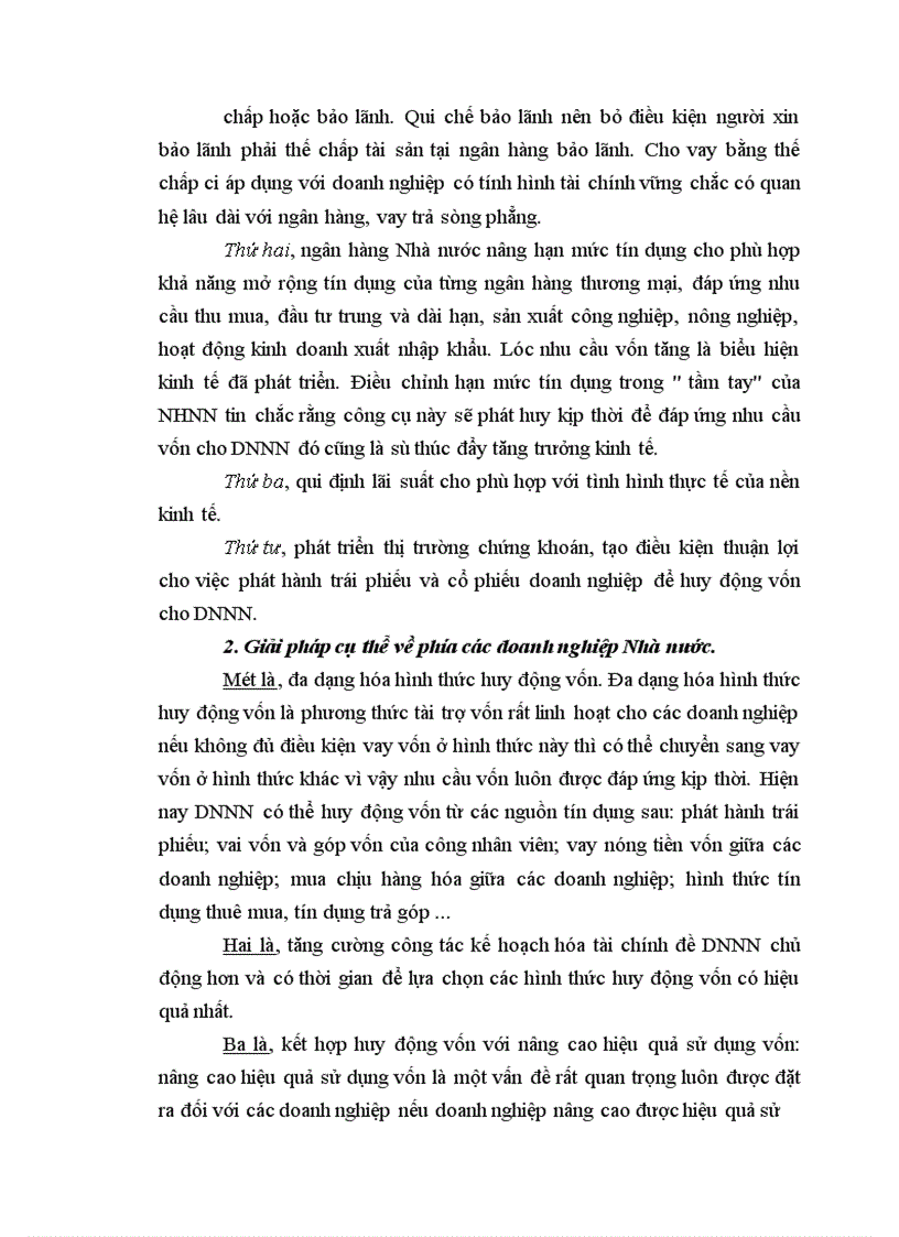 image for page Những hoạt động huy động vốn và các giải pháp huy động vốn cho các doanh nghiệp Nhà nước ở nước ta hiện nay.