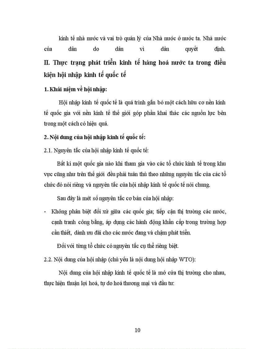 image for page Nền kinh tế hàng hoá nước ta trong quá trình hội nhập kinh tế quốc tế.