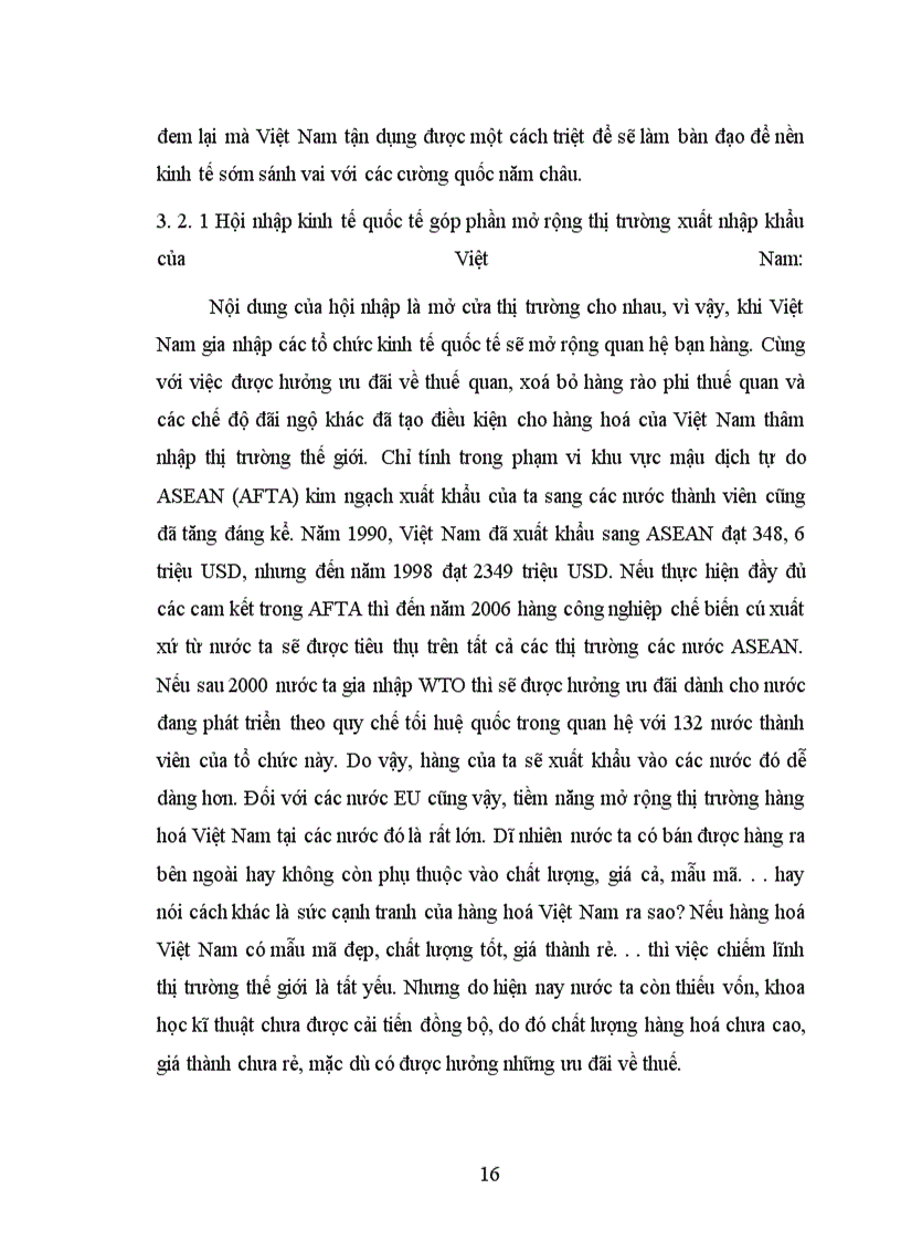 image for page Nền kinh tế hàng hoá nước ta trong quá trình hội nhập kinh tế quốc tế.