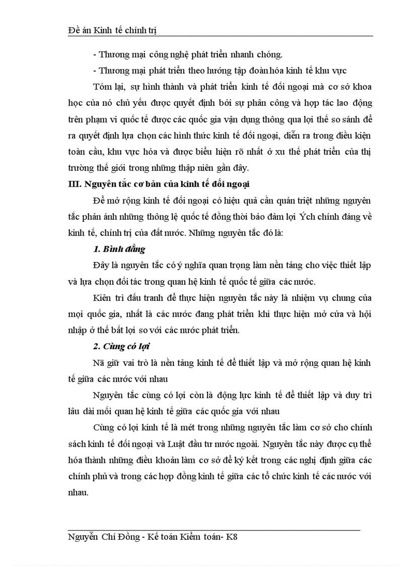 image for page Giải pháp nâng cao hiệu quả kinh tế - xã hội của kinh tế đối ngoại ở nước ta hiện nay.