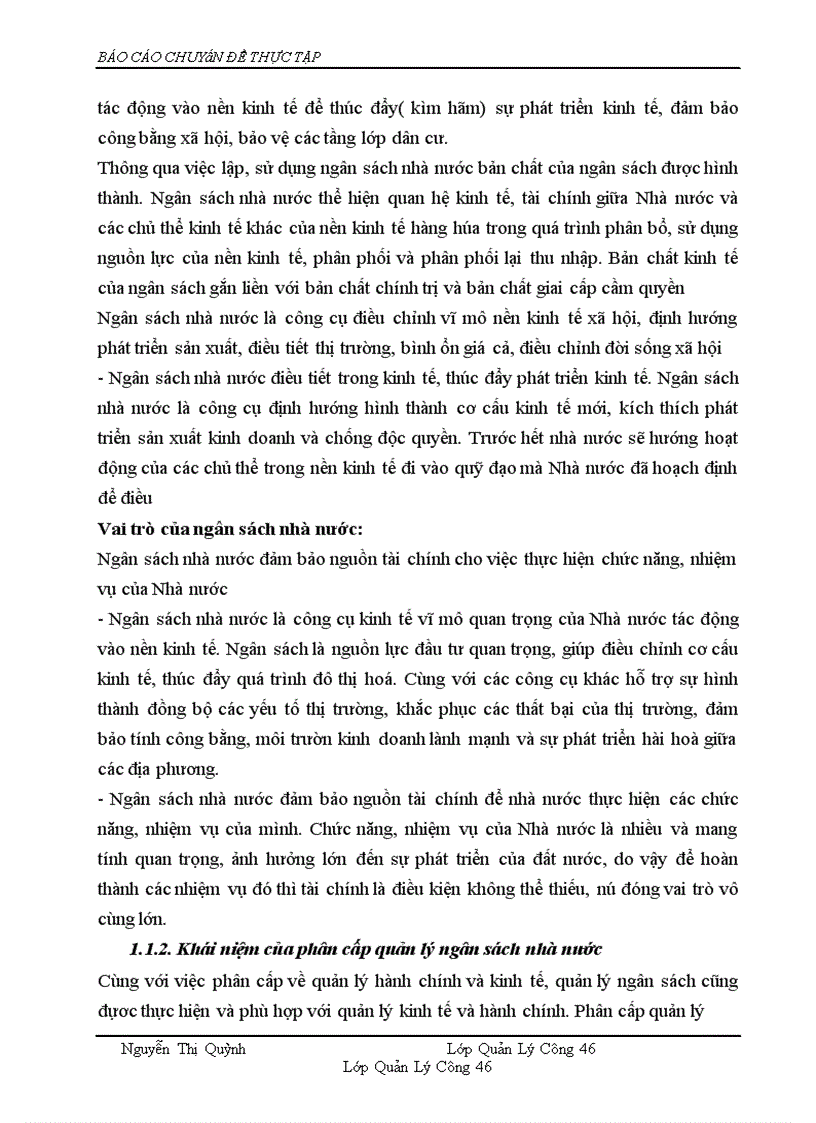 image for page Phân cấp quản lý ngân sách nhà nước giữa Tỉnh và huyện, xã ở tỉnh Bắc Ninh- Thực trạng, phương hướng, giải pháp hoàn thiện