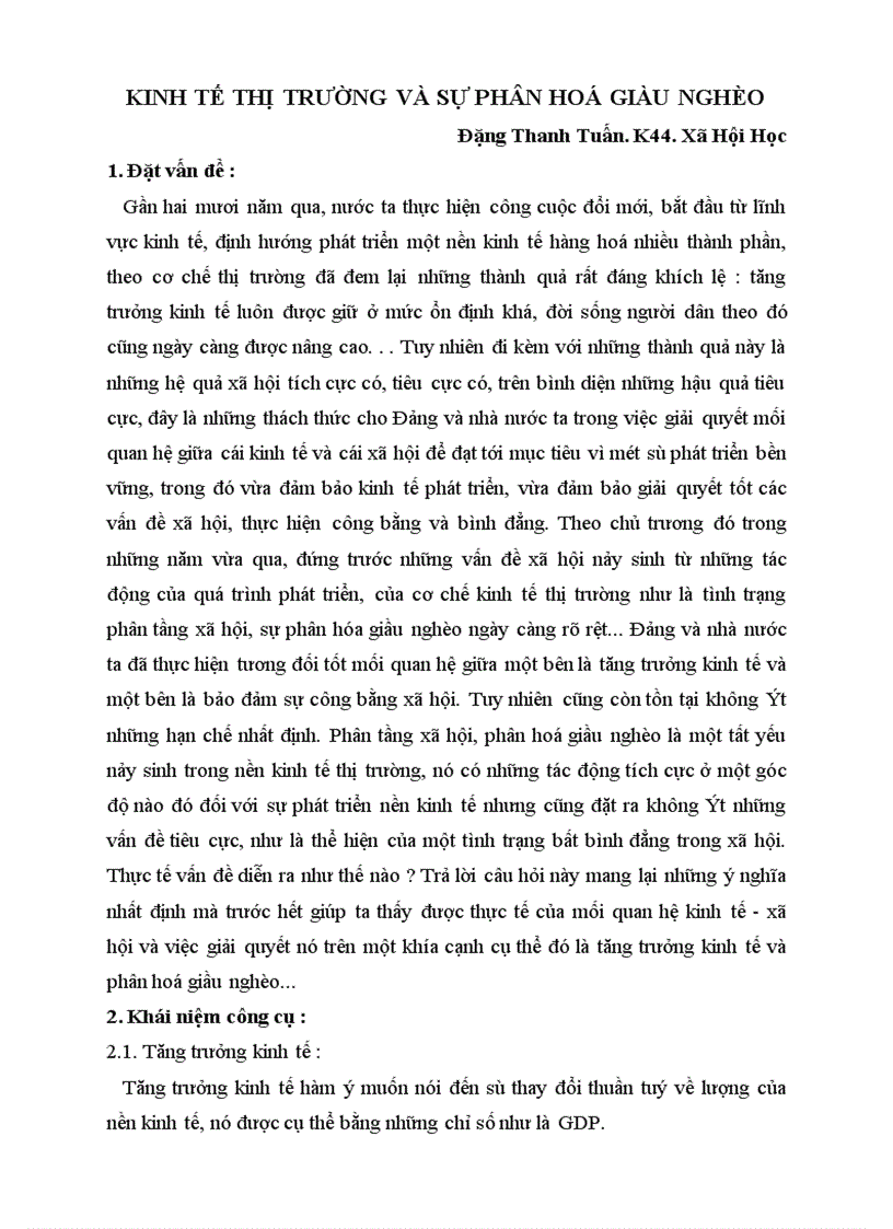 image for page Kinh tế thị trường và sự phân hoá giàu nghèo.