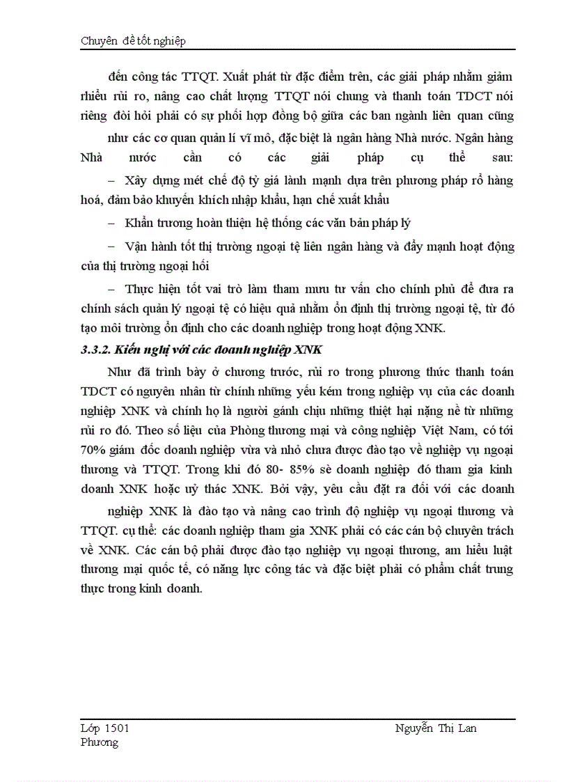 image for page Giải pháp nhằm hạn chế rủi ro trong phương thức thanh toán tín dụng chứng từ tại Ngân hàng Công thương Đống Đa.