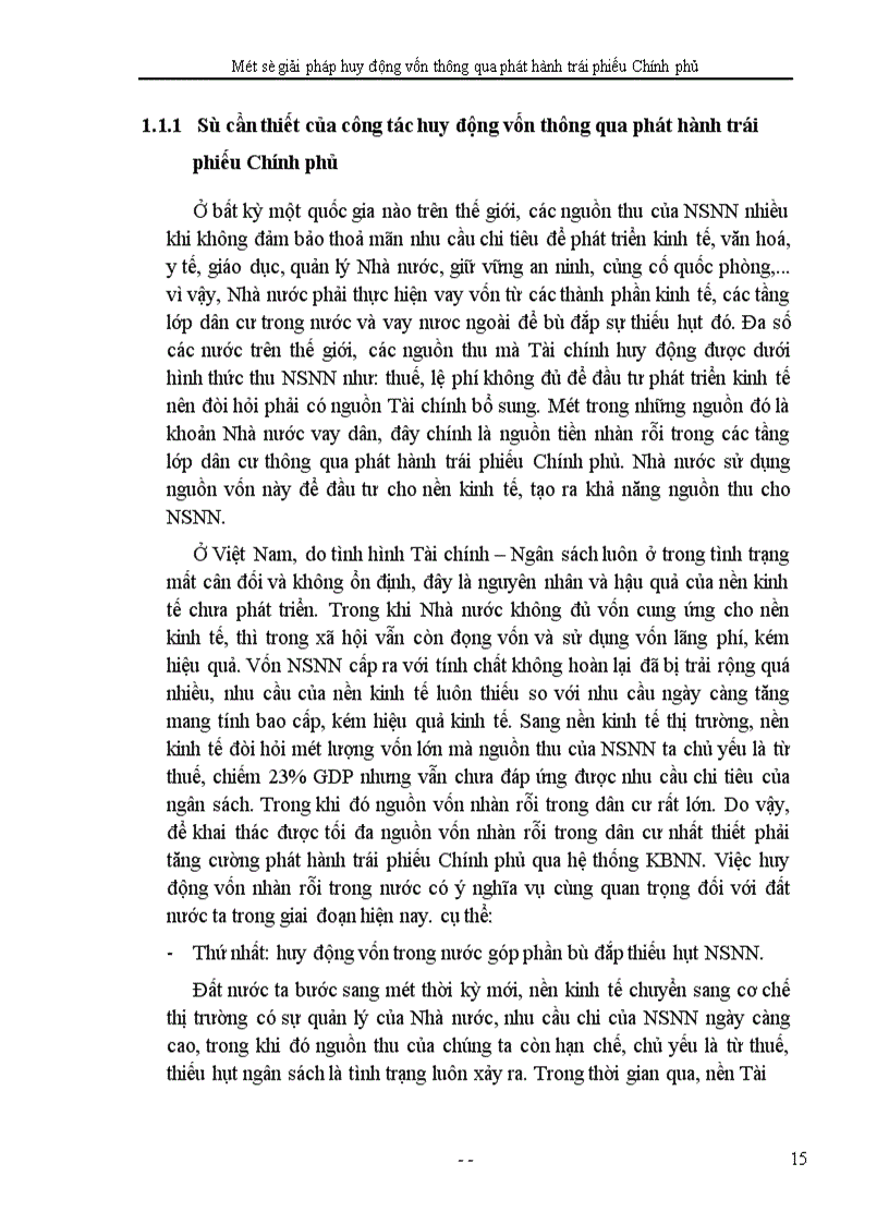 image for page Một số giải pháp huy động vốn thông qua phát hành trái phiếu Chính phủ ở KBNN Hà Tây.