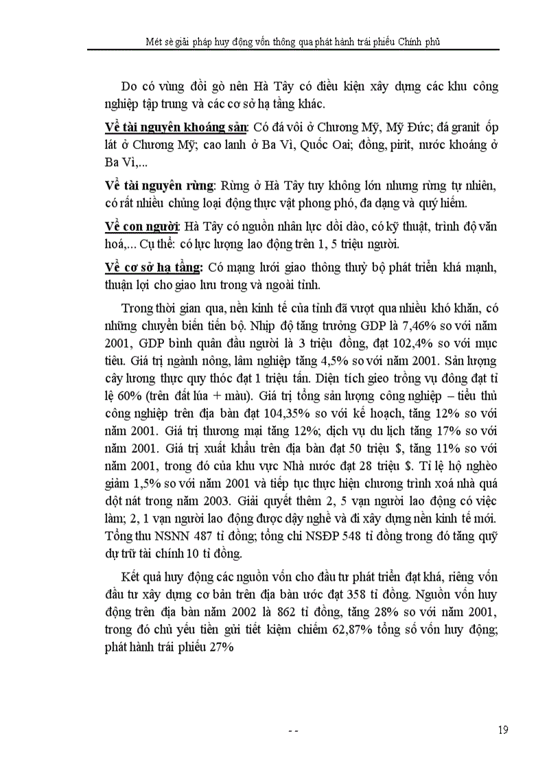 image for page Một số giải pháp huy động vốn thông qua phát hành trái phiếu Chính phủ ở KBNN Hà Tây.