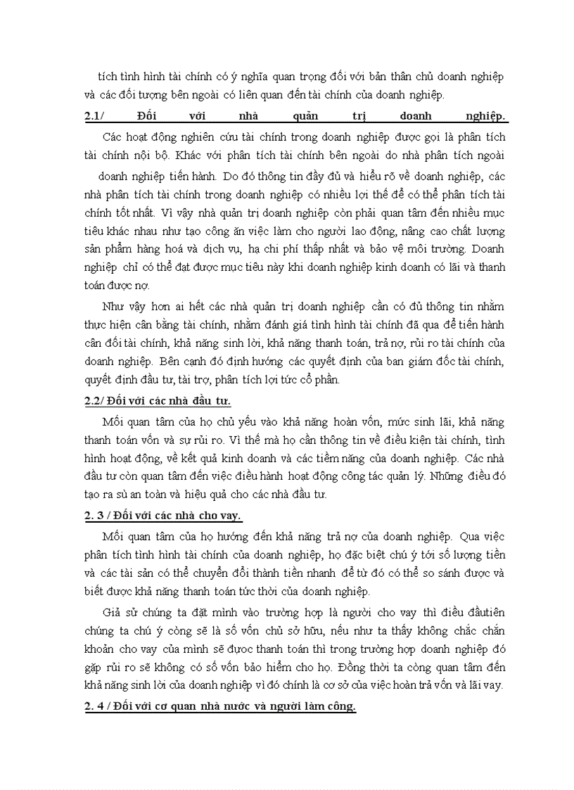 image for page Phân tích tình hình tài chính doanh nghiệp và những giải pháp góp phần nâng cao khả năng tài chính của Tổng công ty chè Việt Nam.