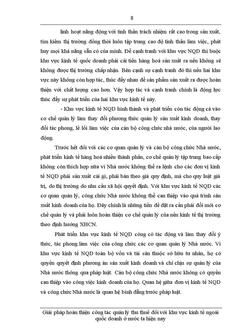 image for page Giải pháp hoàn thiện công tác quản lý thu thuế đối với khu vực kinh tế ngoài quốc doanh ở nước ta hiện nay.