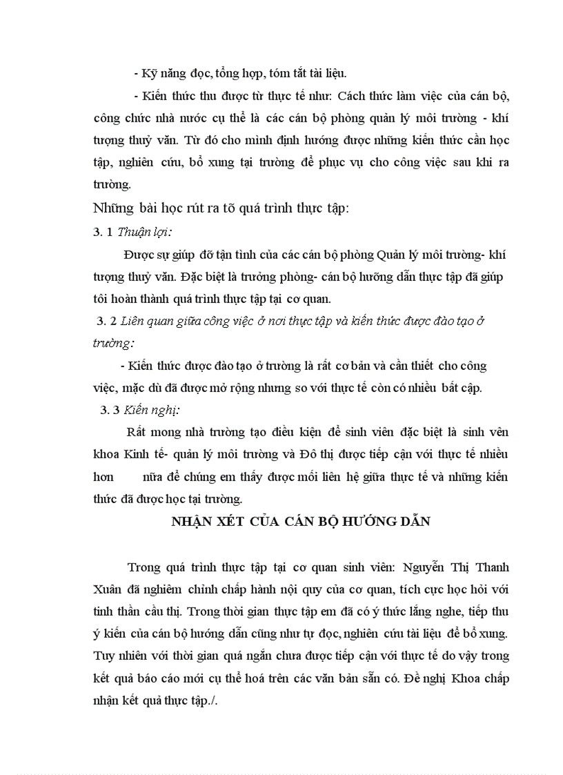 image for page Thực tập tổng hợp tại Sở Tài nguyên & Môi trường tỉnh Lào Cai