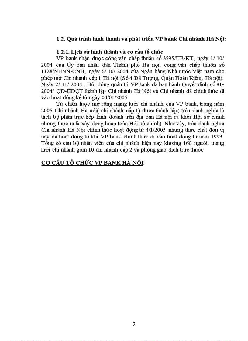 Thực trạng hoạt động của ngân hàng thương mại cổ phần các doanh nghiệp ngoài quốc doanh việt nam( vp bank)