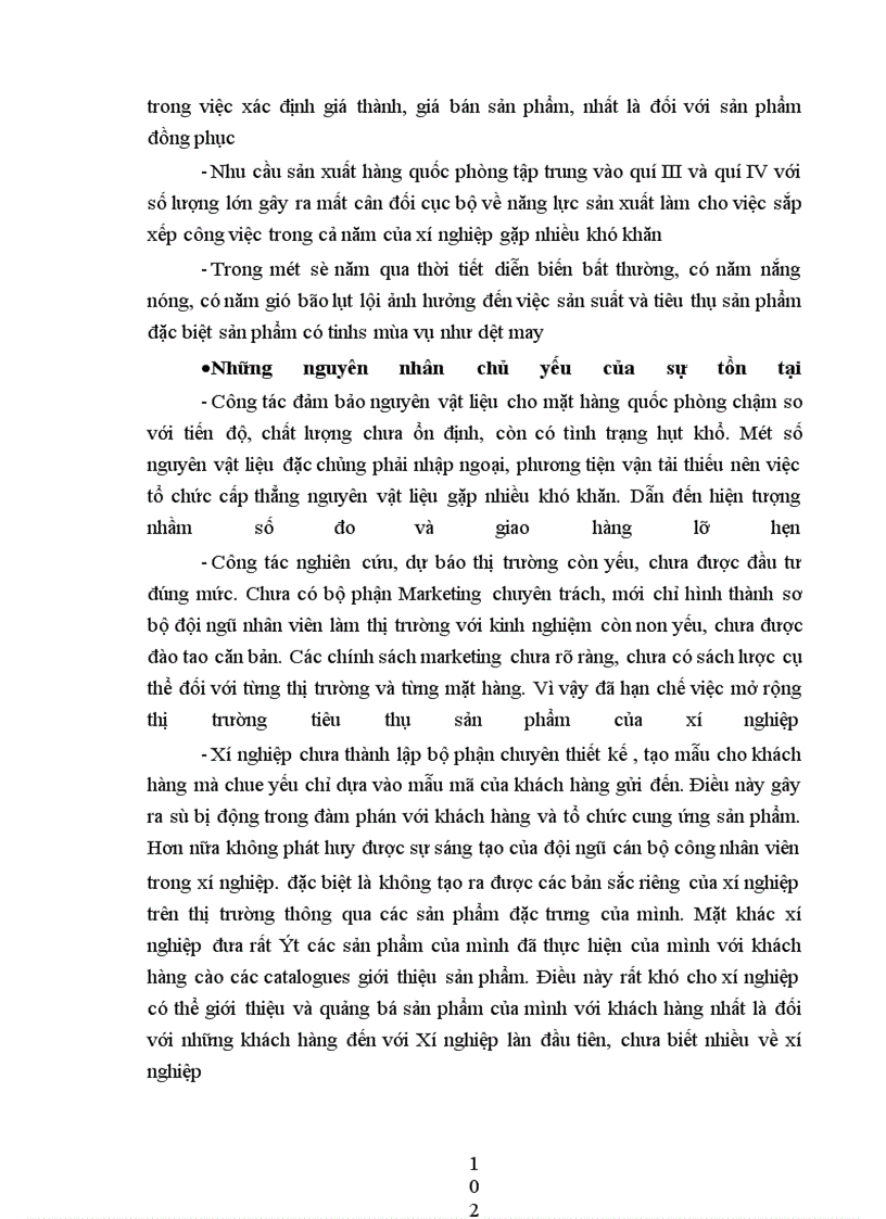 image for page Thực trạng và một số biện pháp cơ bản nhằm duy trì và mở rộng thị trường tiêu thụ sản phẩm tạI xí nghiệp may đo X19 thuộc công ty 247- bộ quốc phòng