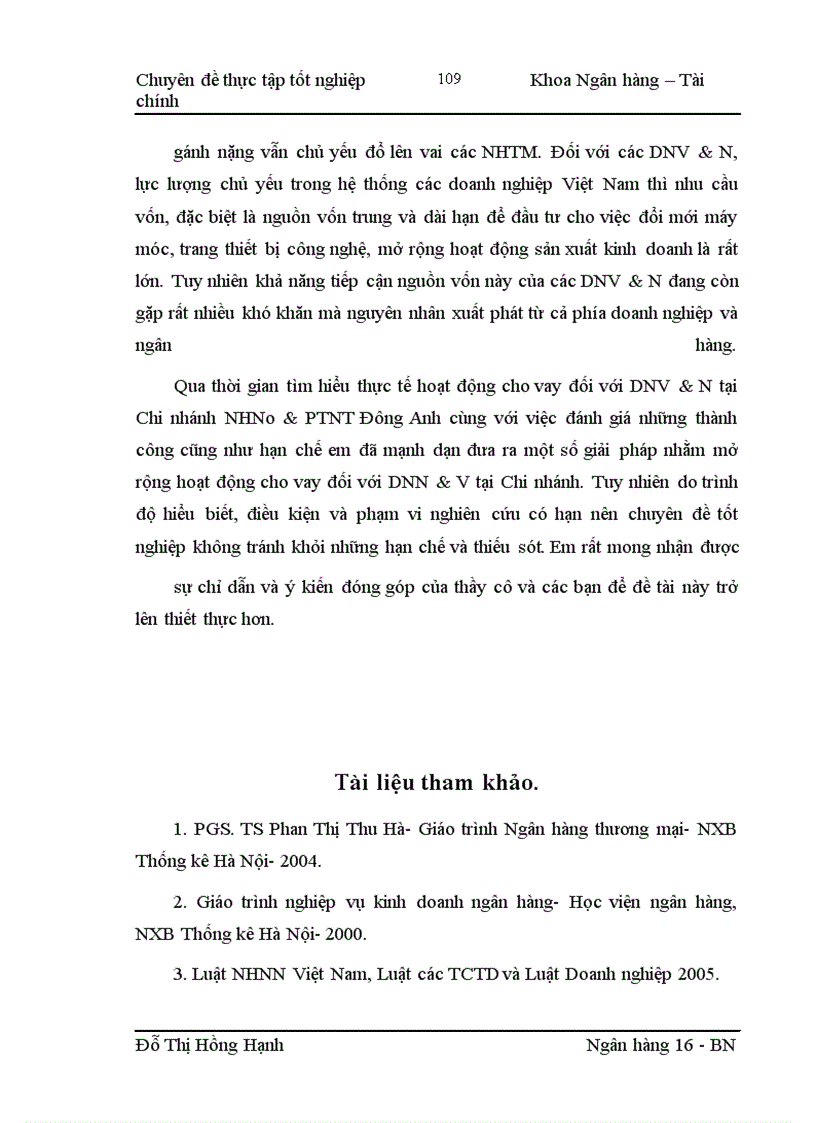 image for page Mở rộng hoạt động cho vay đối với các doanh nghiệp vừa và nhỏ tại Chi nhánh Ngân hàng nông nghiệp và phát triển nông thôn Đông Anh