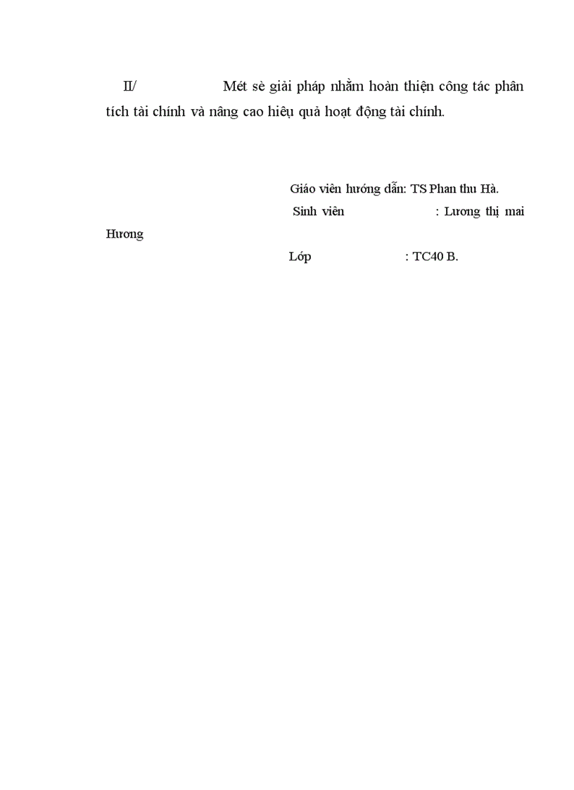 image for page Phân tích tài chính góp phần nâng cao hiệu quả hoạt động tài chính tại công ty may Đức Giang