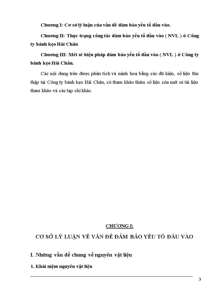 image for page Đảm bảo yếu tố đầu vào ( nguyên vật liệu ) ở Công ty bánh kẹo Hải Châu
