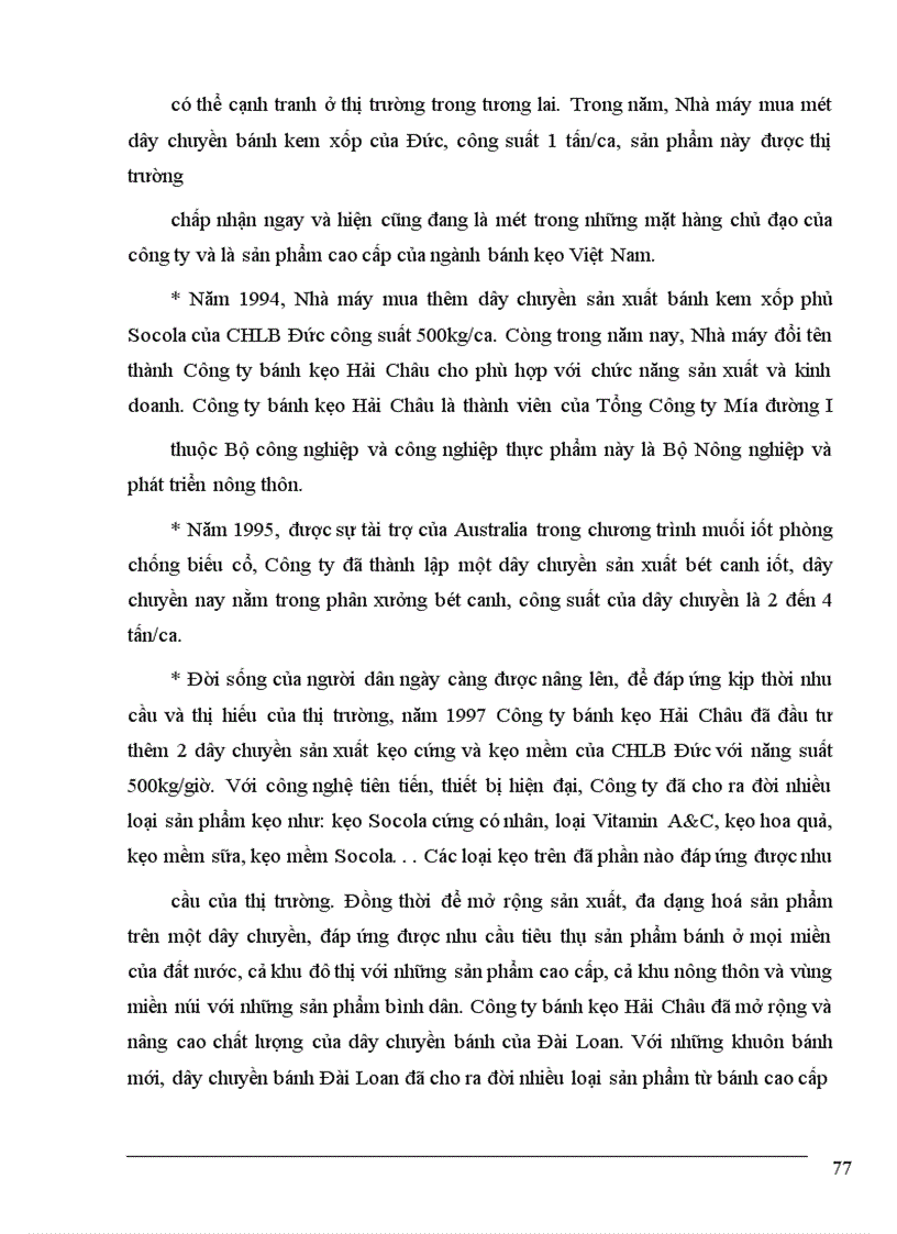 image for page Đảm bảo yếu tố đầu vào ( nguyên vật liệu ) ở Công ty bánh kẹo Hải Châu