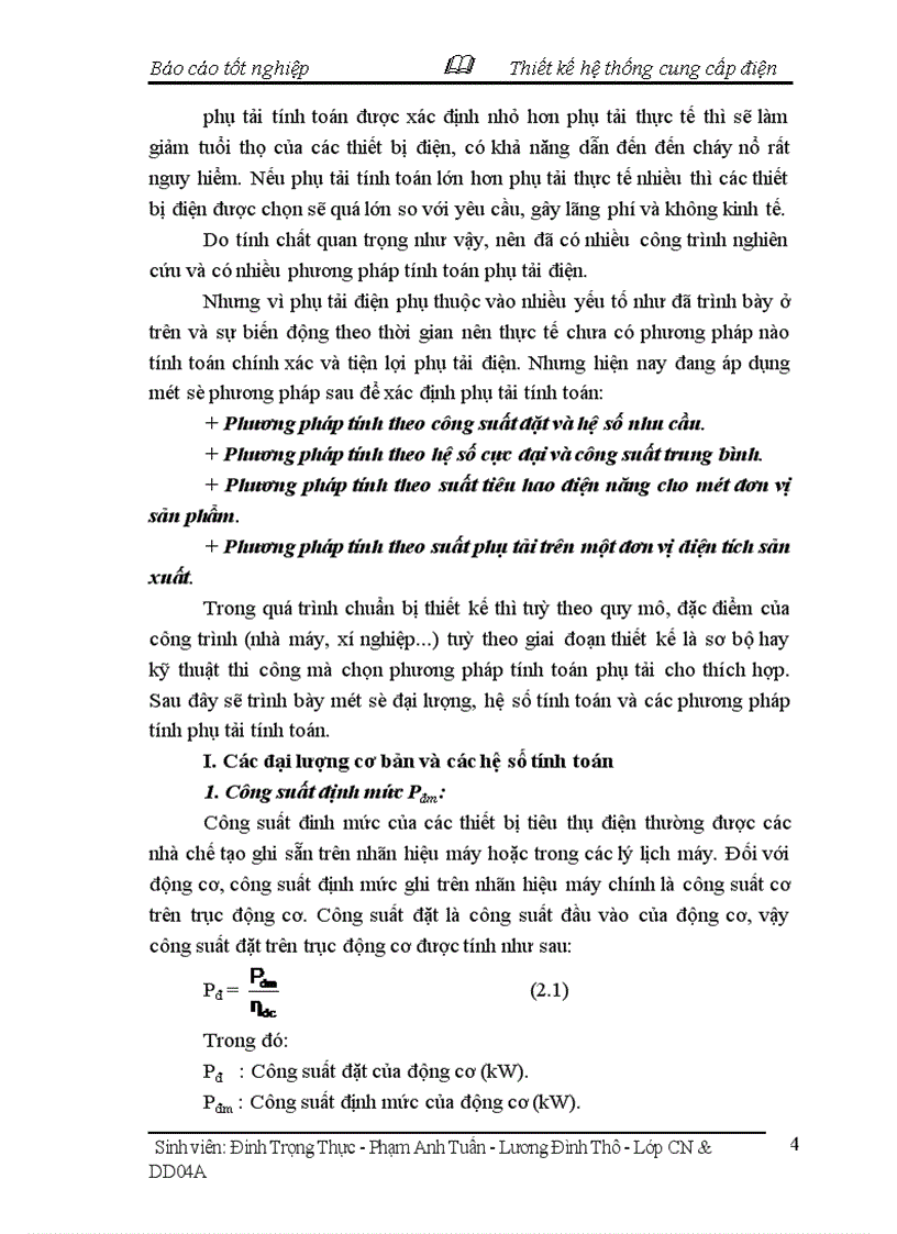 image for page Thiết kế chọn thiết bị lắp đặt hệ thống cung cấp điện cho một xưởng chế biến thức ăn gia súc