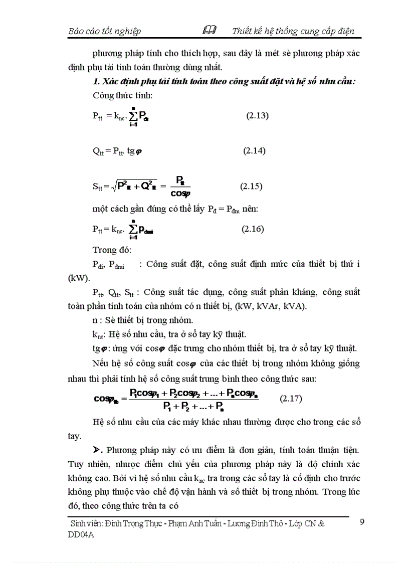 image for page Thiết kế chọn thiết bị lắp đặt hệ thống cung cấp điện cho một xưởng chế biến thức ăn gia súc