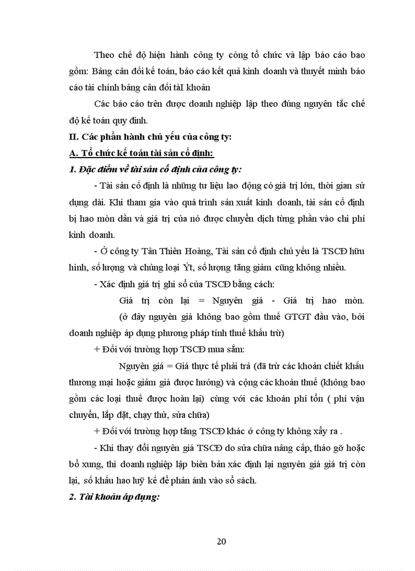 image for page Công việc tổ chức kế toán tại công ty TNHH Thương mại và dịch vụ kỹ thuật Tân Thiên Hoàng.