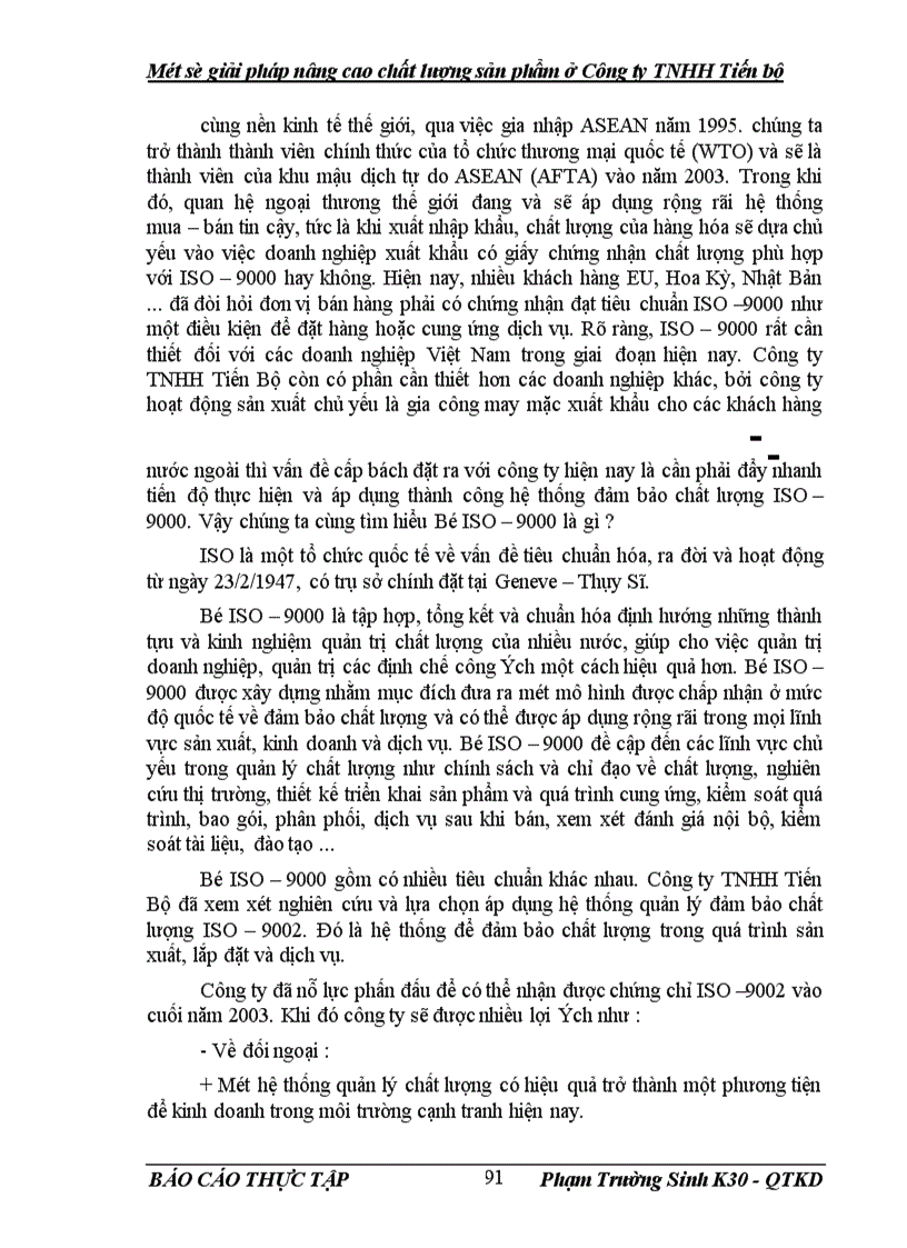 image for page Một số giải pháp nâng cao chất lượng sản phẩm ở Công ty TNHH Tiến Bộ