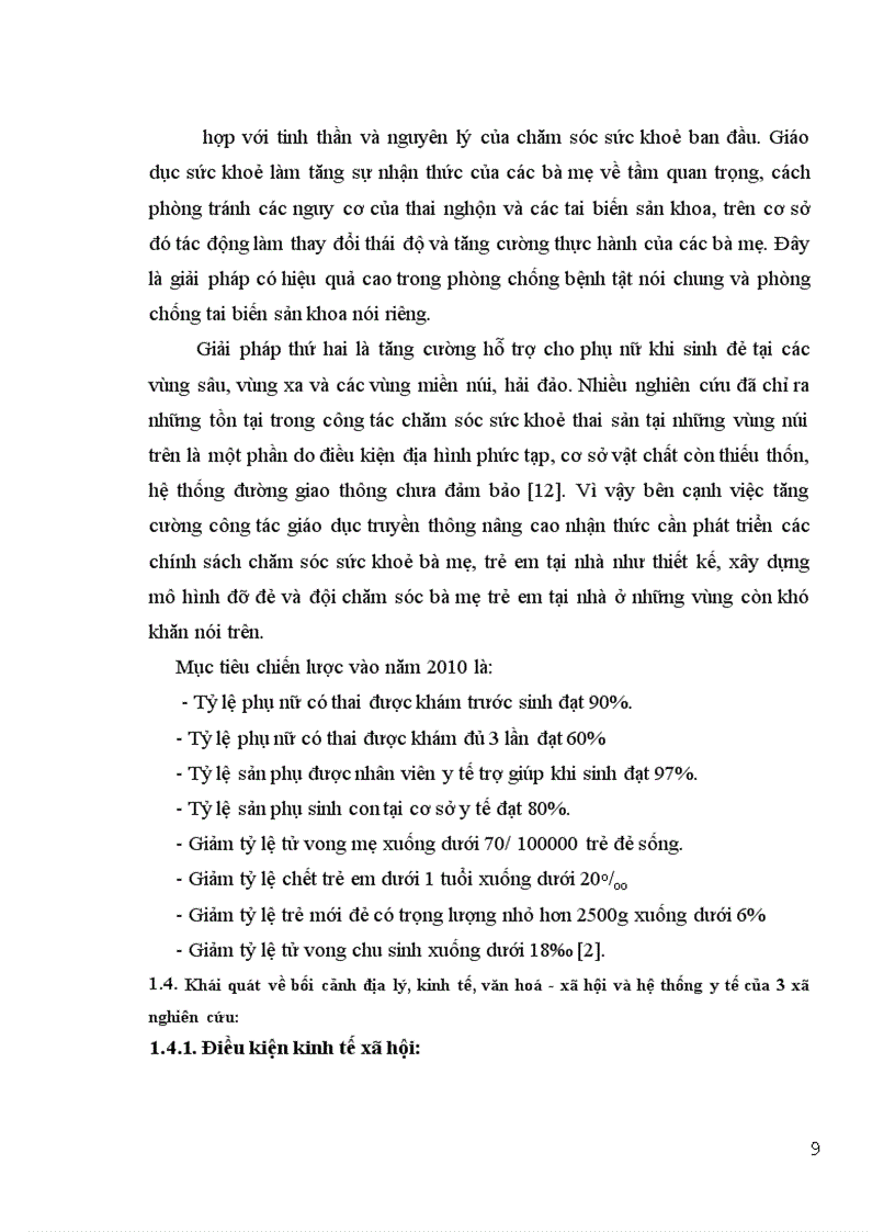 image for page Một số kiến thức, thực hành về chăm sóc sức khoẻ mẹ trước, trong, sau sinh và chăm sóc trẻ sơ sinh của bà mẹ có con dưới 1 tuổi tại 3 xã Phủ Lý, Hợp Thành, Ôn Lương, huyện Phú Lương, tỉnh Thái Nguyên