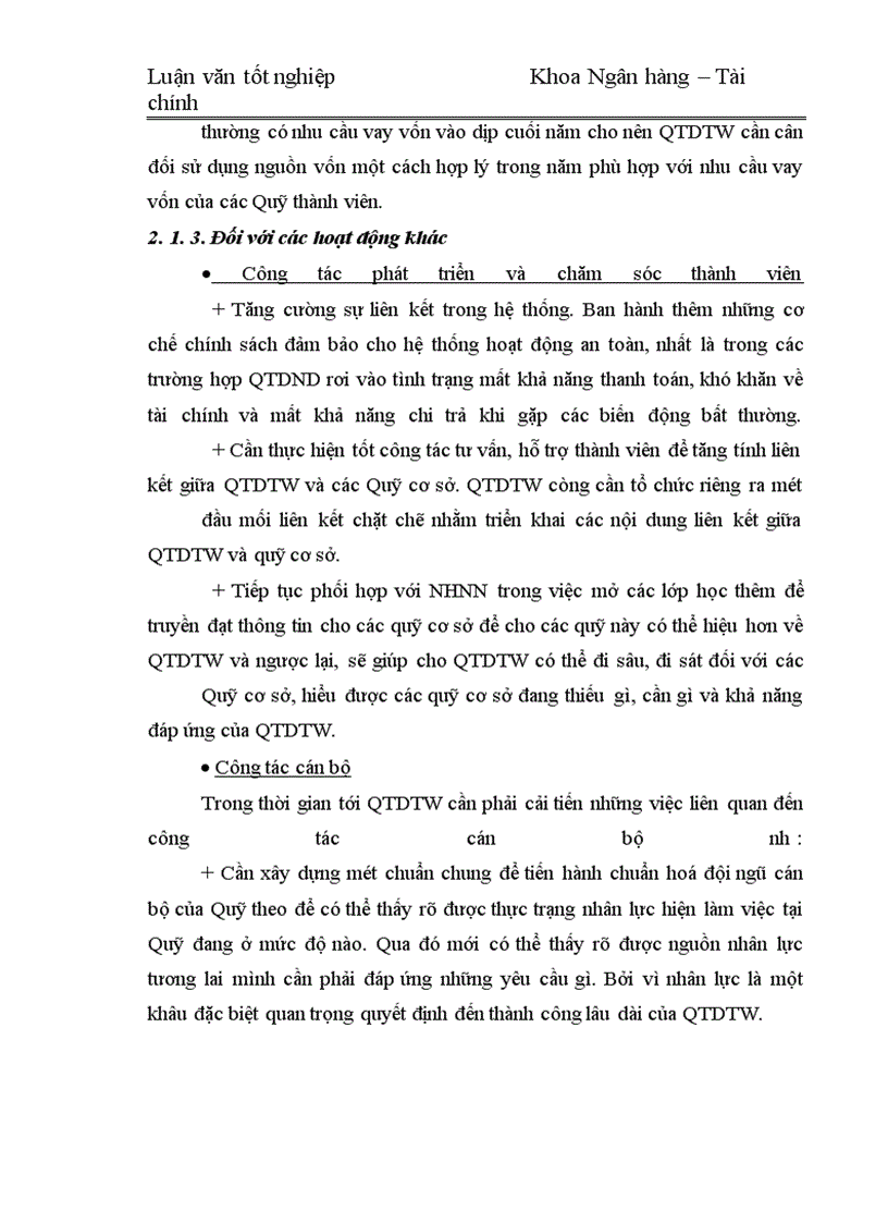 image for page Nâng cao hiệu quả hoạt động của Quỹ tín dụng nhân dân Trung ương