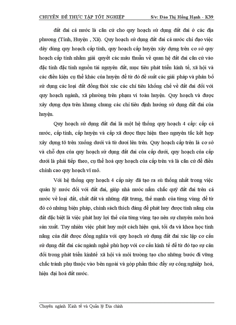 image for page Cơ sở khoa học của quy hoạch sử dụng đất đai huyện Lộc Bình- Tỉnh Lạng Sơn thời kỳ 2001- 2010
